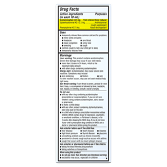 Children's Night Time Multi-Symptom Cold Liquid, Very Berry Flavor Drug Facts