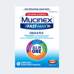 Maximum Strength Fast-Max® Cold & Flu Liquid Gels 16 CT - Front