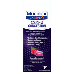 Children's Cough & Congestion Liquid, Very Berry Flavor - right side