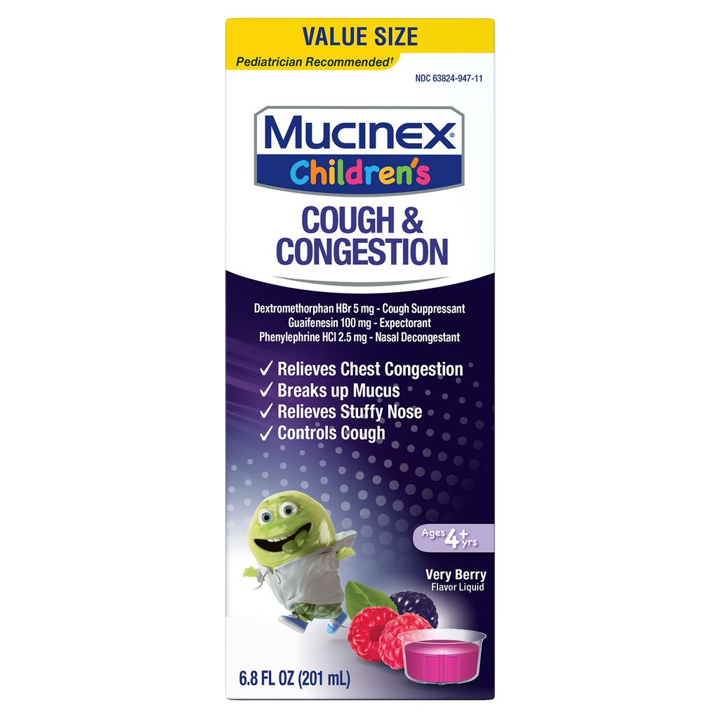 Children's Cough & Congestion Liquid, Very Berry Flavor