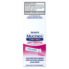 Children's Stuffy Nose & Chest Congestion Liquid, Very Berry Flavor Left Side