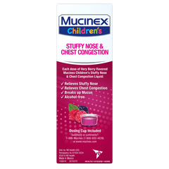 Children's Stuffy Nose & Chest Congestion Liquid, Very Berry Flavor Right side