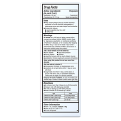 Children's Stuffy Nose & Chest Congestion Liquid, Very Berry Flavor Drug Facts