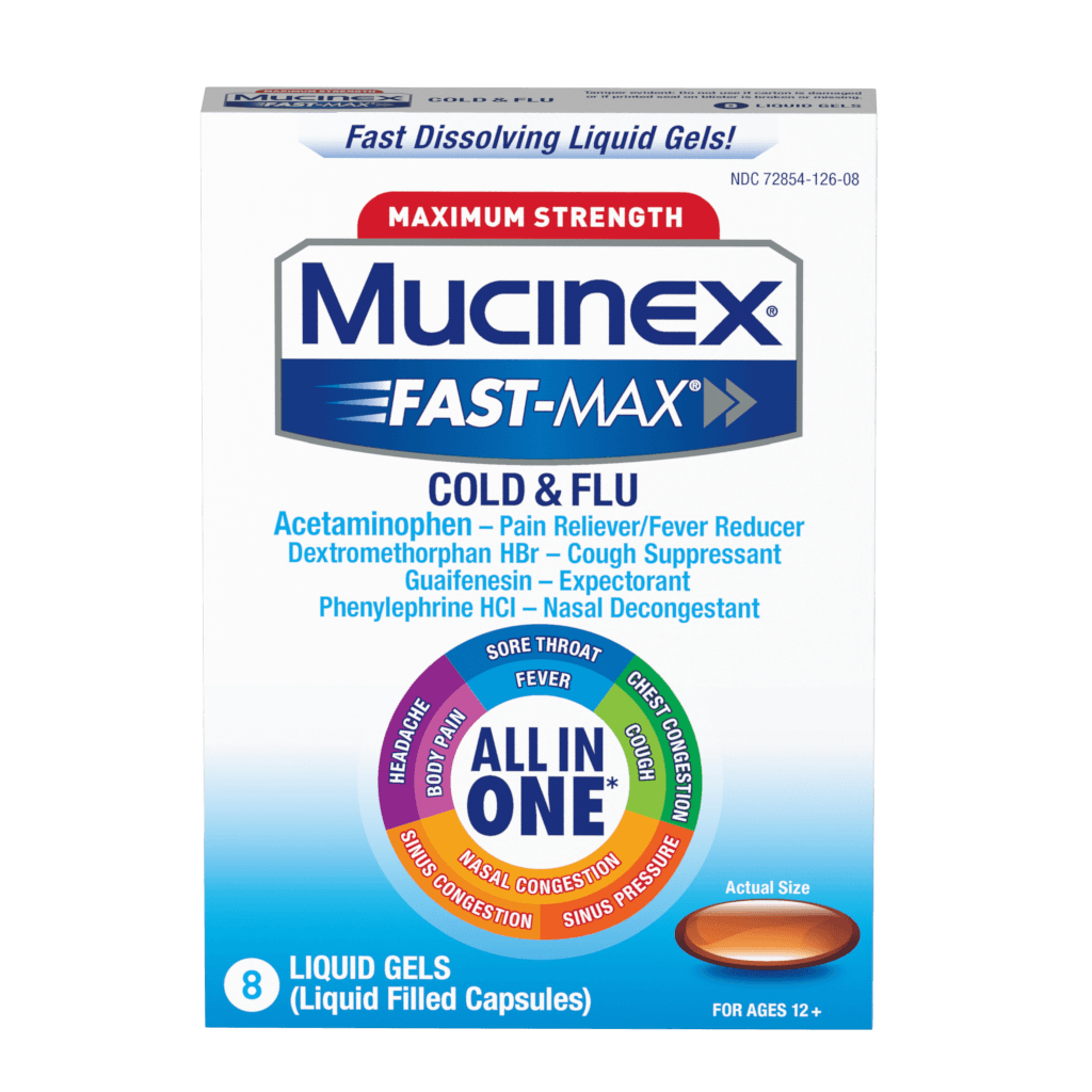 Maximum Strength Fast-Max® Cold & Flu Liquid Gels 8 CT - Front