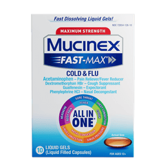 Maximum Strength Fast-Max® Cold & Flu Liquid Gels 10 CT - Front