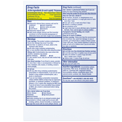 Maximum Strength Mucinex® Fast-Max® Cold, Flu & Sore Throat Caplets - Back