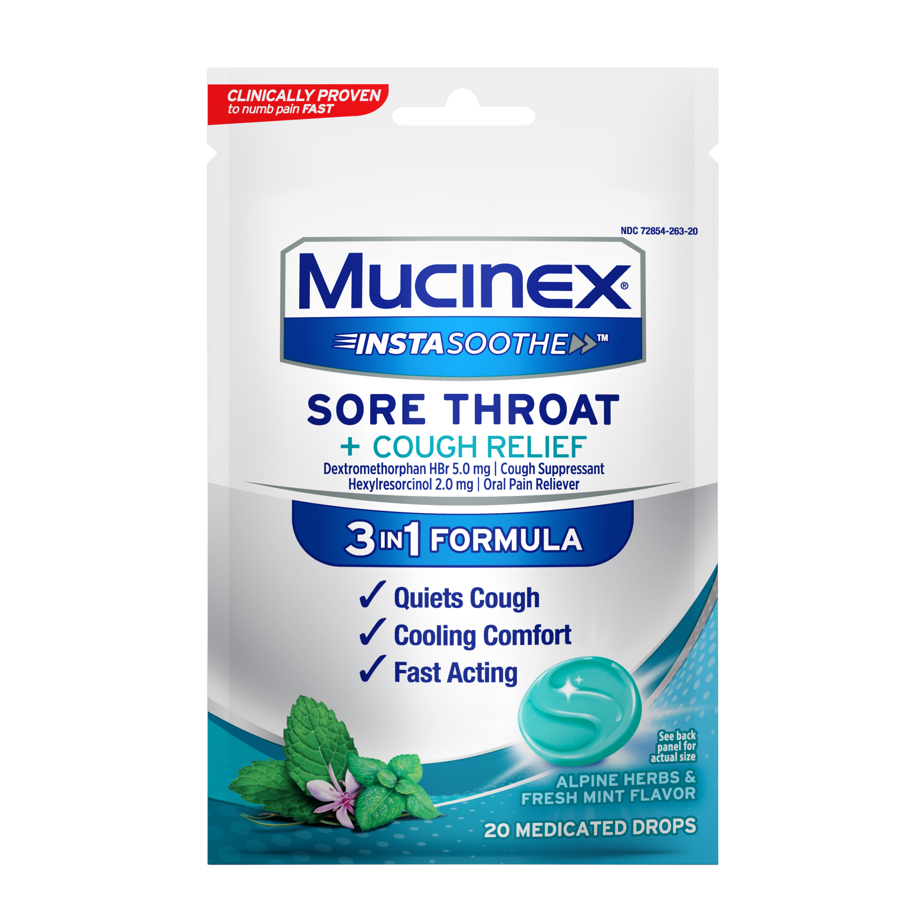 Mucinex InstaSoothe Sore Throat + Cough Relief | Mucinex USA