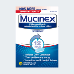 Maximum Strength Mucinex® Extended-Release Bi-Layer Tablets