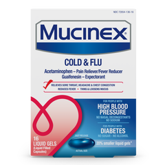 MUCINEX® COLD & FLU FAST-RELEASE LIQUID GELS