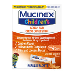 Children's Cough & Chest Congestion Mini-Melts - Orange Creme