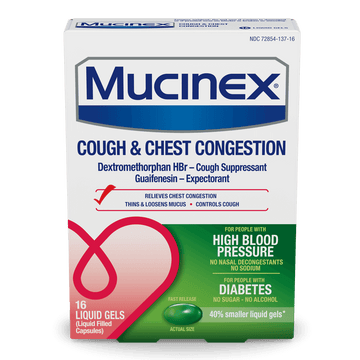 Mucinex® Cough & Chest Congestion Fast-Release Liquid Gels