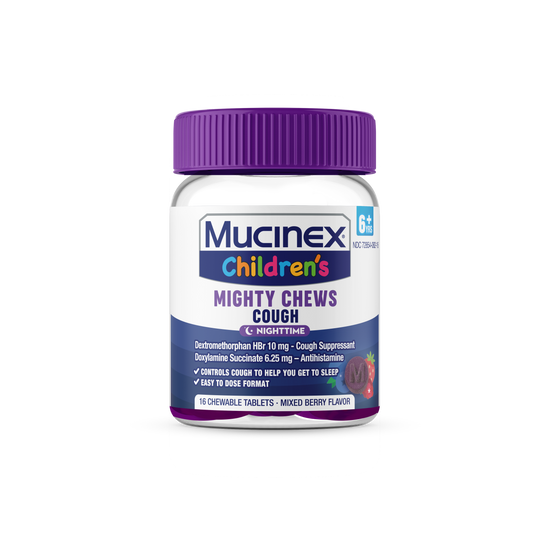 Children's Mighty Chews Nighttime Chewable Tablets, Mixed Berry Flavor
