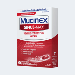 Sinus-Max® Severe Congestion & Pain Liquid Gels