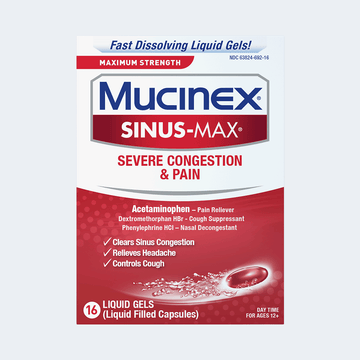 Sinus-Max® Severe Congestion & Pain Liquid Gels