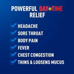 Mucinex® Rapid Clear® DayTime Headache & Mucus congestion + NightTime headache, cough & fever