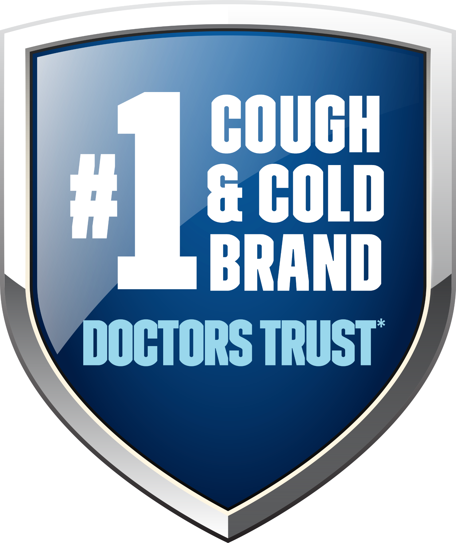 No.1 cough & cold brand - doctor's trust badge icon
