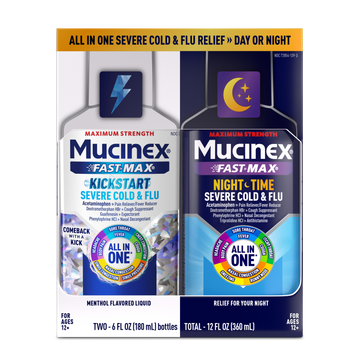 Maximum Strength Fast-Max® Kickstart Severe Cold & Flu (All-in-One) & Maximum Strength Fast-Max® Night Time Severe Cold & Flu (All-in-One) - 2x6 oz.