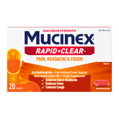 Mucinex® Rapid Clear® Pain, Headache and Cough Caplets
