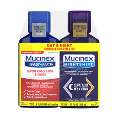 Maximum Strength Fast-Max® Severe Congestion & Cough + Nightshift™ Cold & Flu