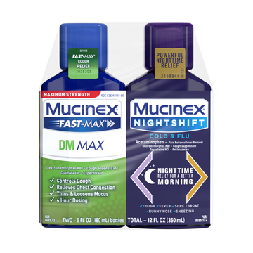 Maximum Strength Fast-Max® DM MAX + Nightshift™ Cold & Flu
