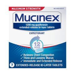 Maximum Strength Mucinex® Extended-Release Bi-Layer Tablets