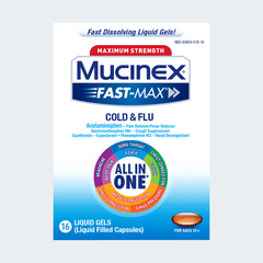 Maximum Strength Mucinex Fast-Max Cold & Flu Liquid Gels