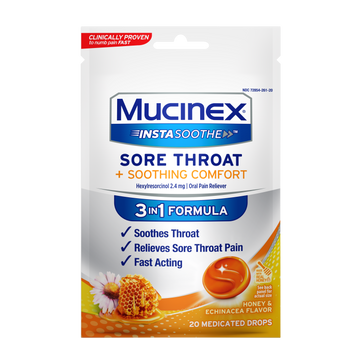 Mucinex InstaSoothe Sore Throat + Soothing Comfort | Mucinex USA