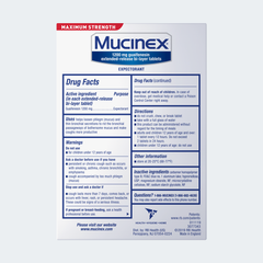 Maximum Strength Mucinex® Extended-Release Bi-Layer Tablets
