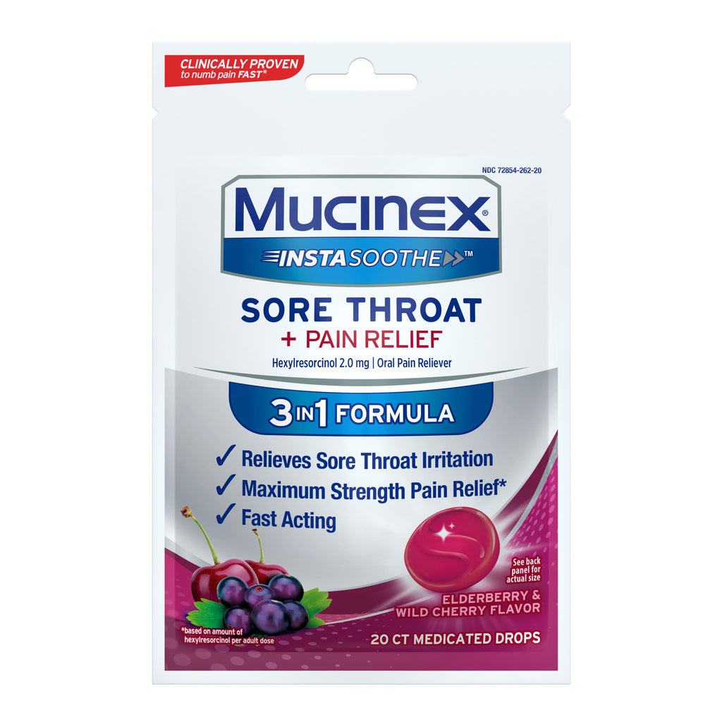 InstaSoothe™ Sore Throat + Pain Relief Drops