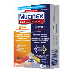 Mucinex® Sinus-Max® Day Pressure, Pain & Cough & Nightshift® Night Sinus Caplets