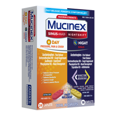 Mucinex® Sinus-Max® Day Pressure, Pain & Cough & Nightshift® Night Sinus Caplets
