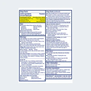 Maximum Strength Fast-Max® Cold, Flu & Sore Throat drug facts and ingredients list