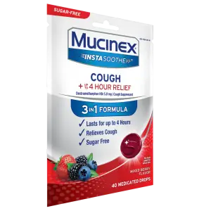 Instasoothe™ Sugar-Free Cough Drops, Mixed Berry Flavor