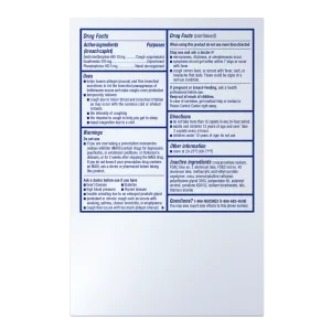 Maximum Strength Fast-Max® Severe Congestion & Cough drug facts