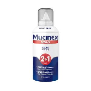 Sinus Saline Nasal Spray Power 2 in 1 Nazzle packshot