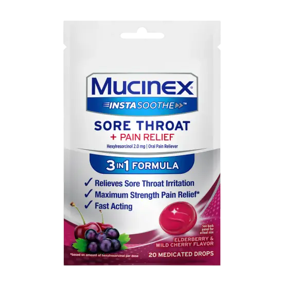 InstaSoothe™ Sore Throat + Pain Relief Drops