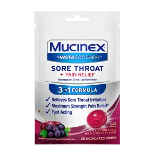 InstaSoothe™ Sore Throat + Pain Relief Drops