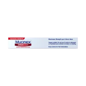 Maximum Strength Sinus-Max® Severe Congestion & Pain packshot sideview