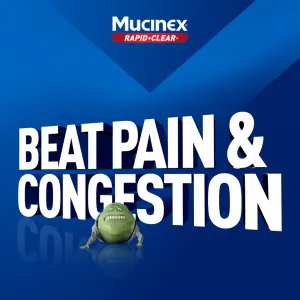 Mucinex® Rapid Clear® Pain, Headache and Mucus Congestion Caplets - beat pain congestions
