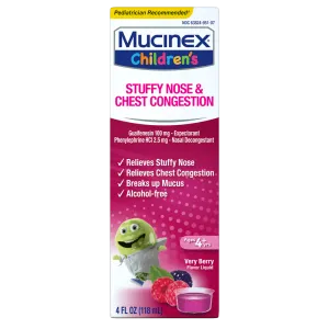 Children's Stuffy Nose & Chest Congestion Liquid, Very Berry Flavor