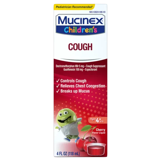 Children's Cough Liquid, Cherry Flavor