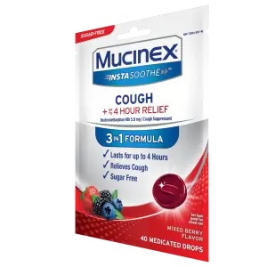 Instasoothe™ Sugar-Free Cough Drops, Mixed Berry Flavor