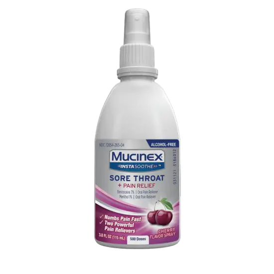 InstaSoothe™ Sore Throat + Pain Relief Spray