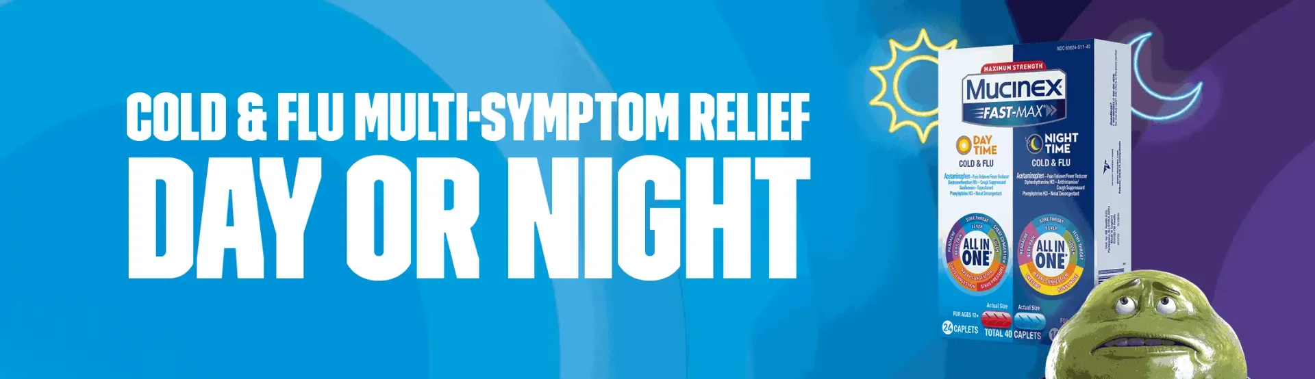 Cold & Flu multi-symptom relief day or night