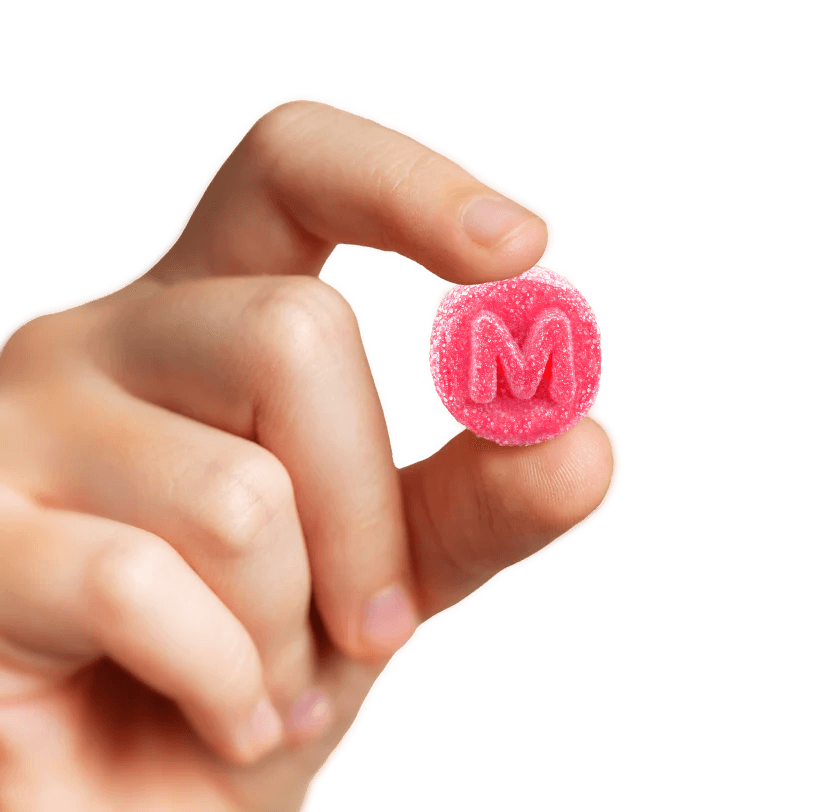 Mighty, Easy, chewy tablet in hand