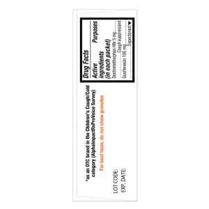 Children's Cough & Chest Congestion Mini-Melts - Orange Creme Drug facts