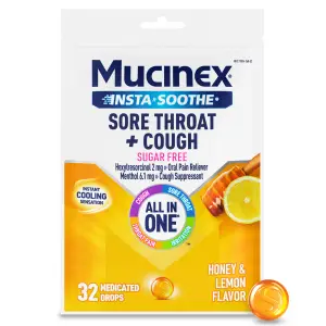 lnstaSoothe Sore Throat + Cough Sugar Free -  Honey & Lemon - hero
