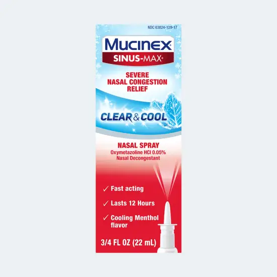 Sinus-Max Severe Nasal Congestion Relief Clear & Cool
