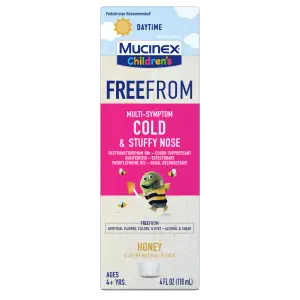 Children's FreeFrom Multi-Symptom Cold & Stuffy Nose Liquid, Honey & Berry Natural Flavor