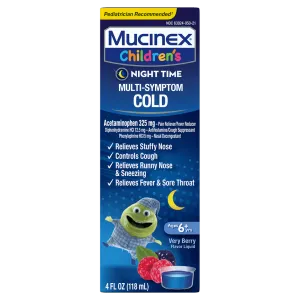 Children's Night Time Multi-Symptom Cold Liquid, Very Berry Flavor